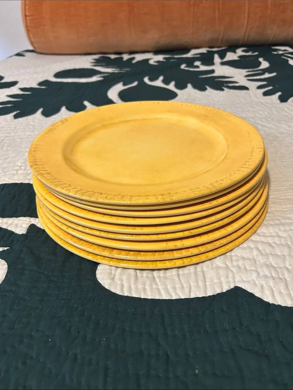 🍋 set of melamine plates microwave & dishwasher safe